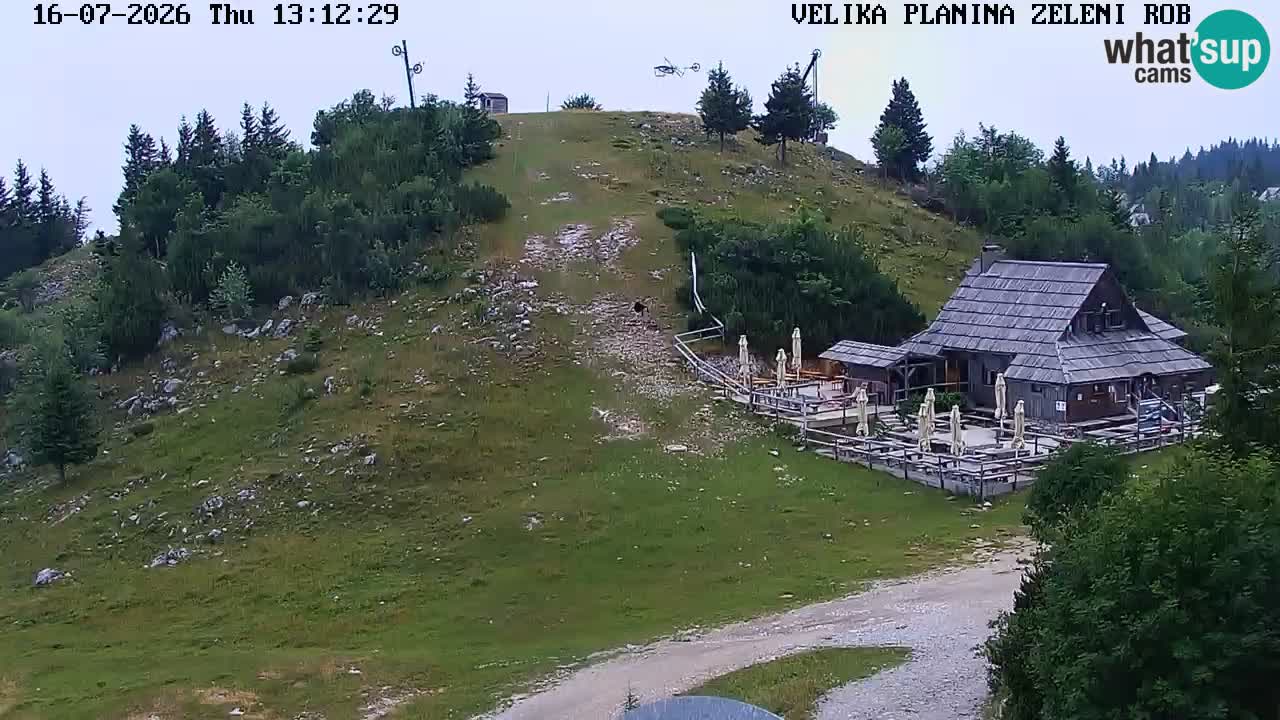 Zeleni Rob – kamera v živo | Velika Planina