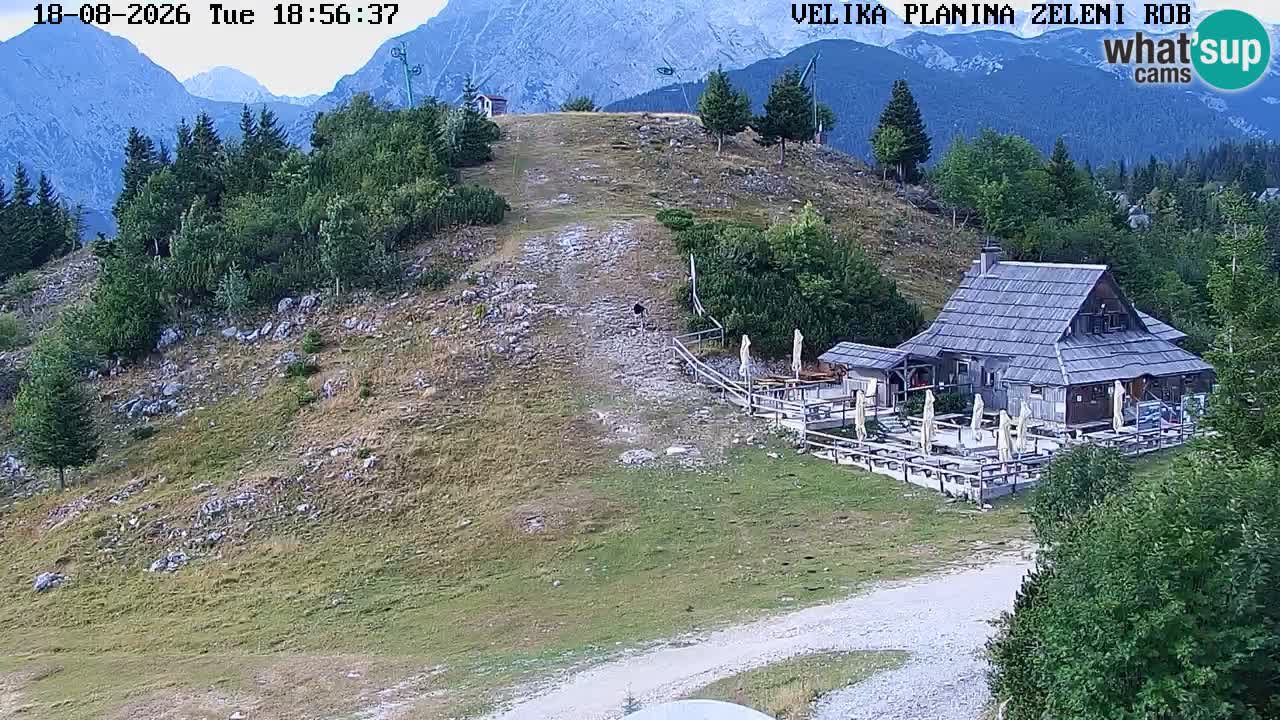 Zeleni Rob – kamera v živo | Velika Planina