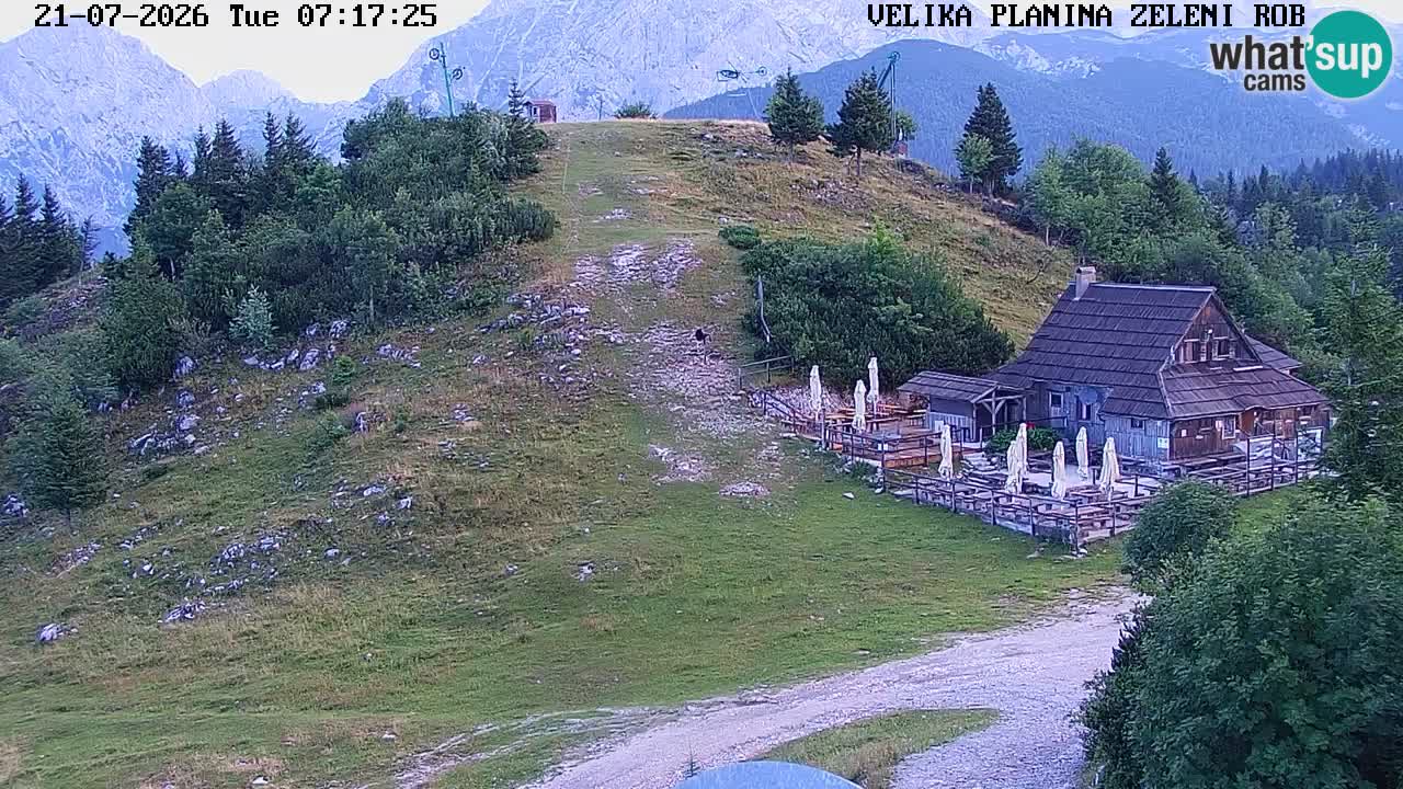 Zeleni Rob – kamera v živo | Velika Planina