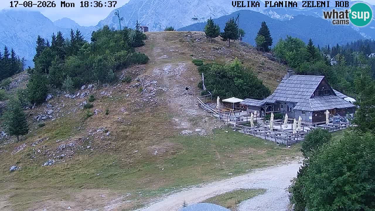Zeleni Rob – kamera v živo | Velika Planina