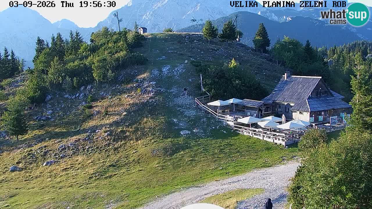 Zeleni Rob – kamera v živo | Velika Planina