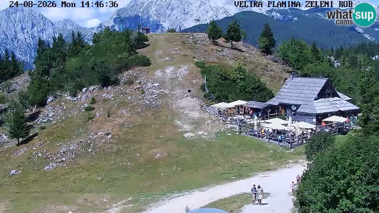 Zeleni Rob – kamera v živo | Velika Planina