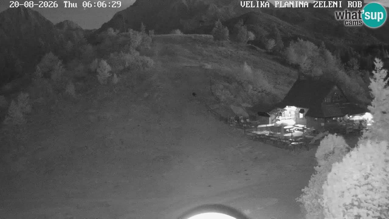 Zeleni Rob – kamera v živo | Velika Planina