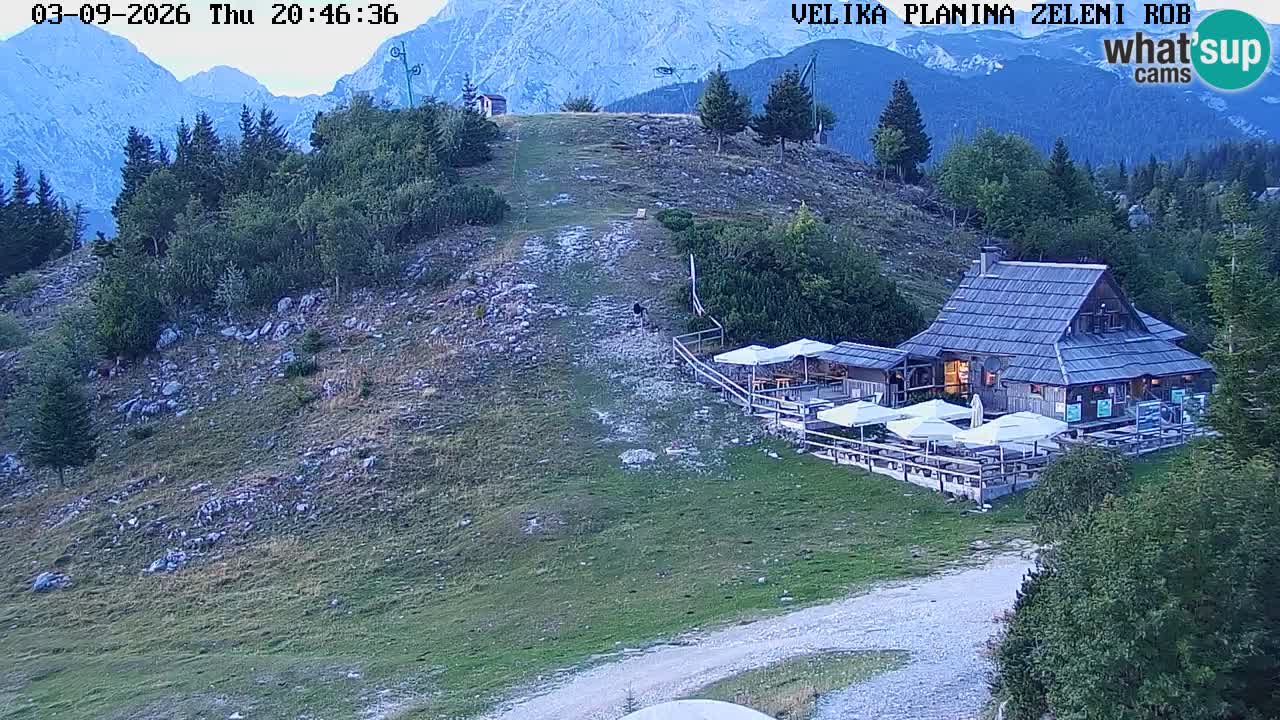 Zeleni Rob | Webcam en vivo Velika Planina