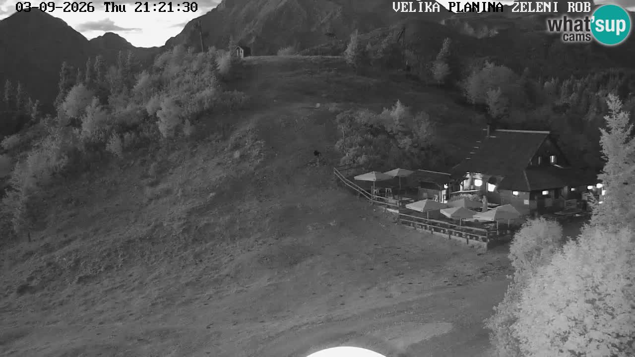 Zeleni Rob | Webcam en vivo Velika Planina