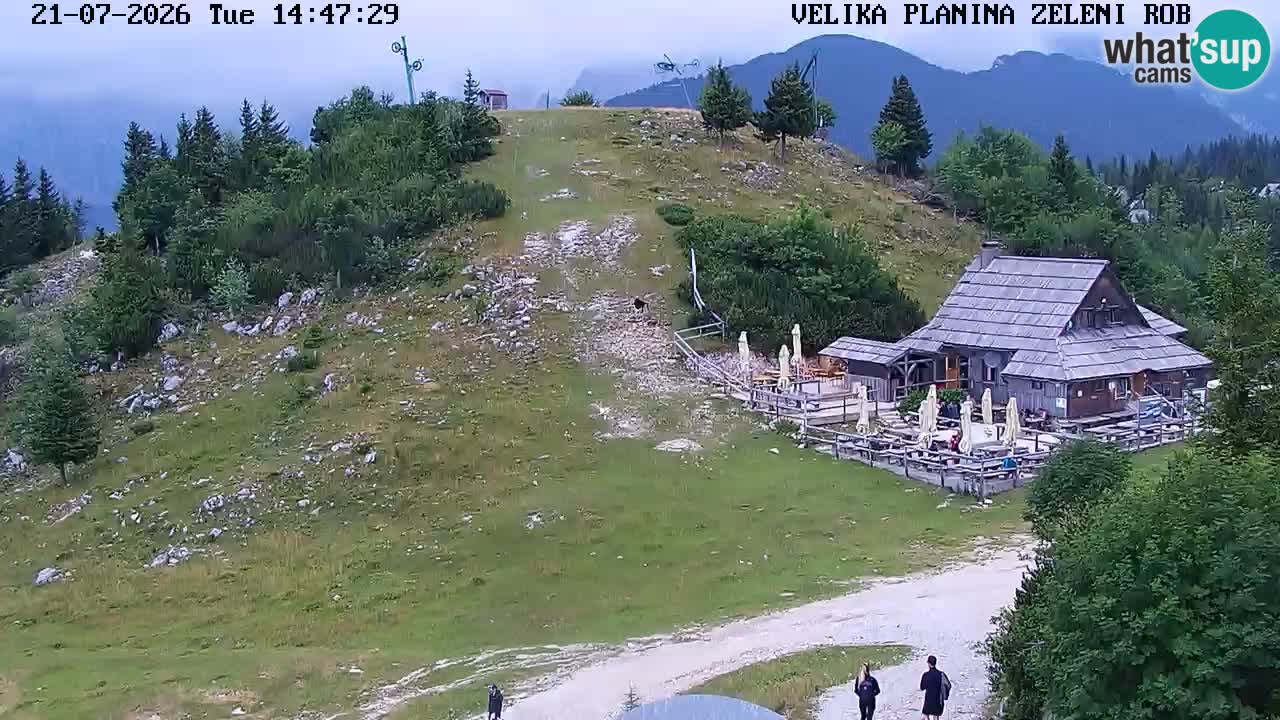 Zeleni Rob – kamera v živo | Velika Planina