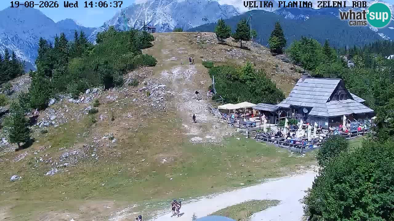 Zeleni Rob | Webcam en vivo Velika Planina