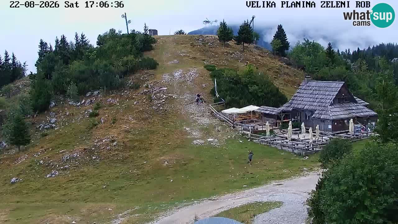 Zeleni Rob | Webcam en vivo Velika Planina