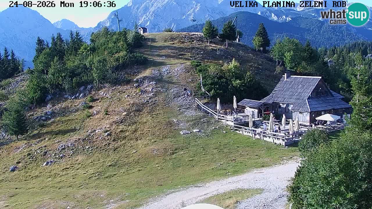 Zeleni Rob – kamera v živo | Velika Planina