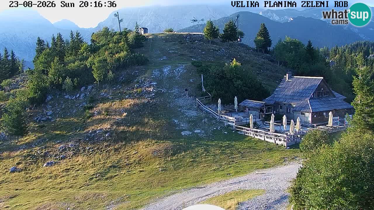 Zeleni Rob | Webcam en vivo Velika Planina