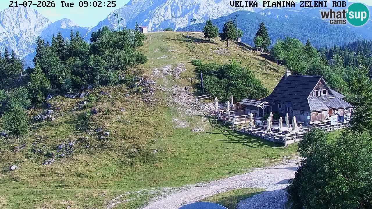 Zeleni Rob | Webcam en vivo Velika Planina
