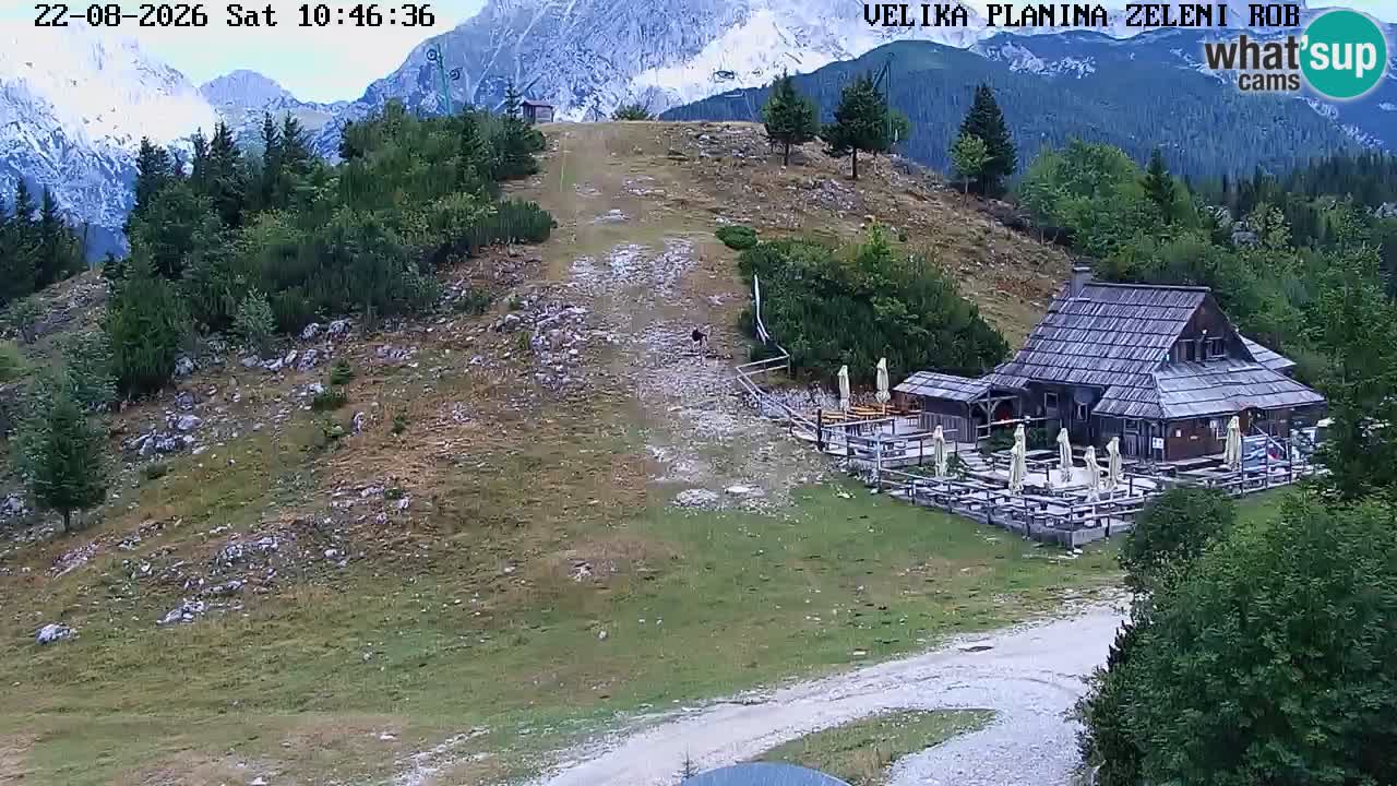 Zeleni Rob | Webcam en vivo Velika Planina