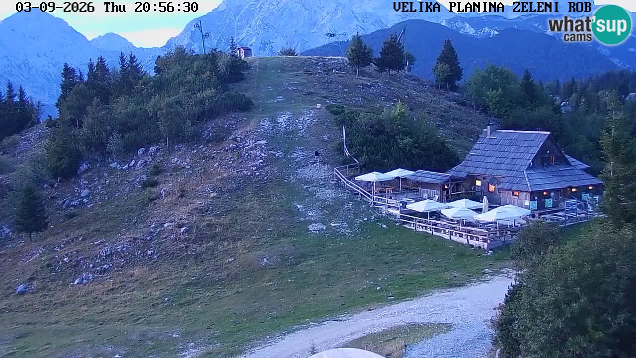 Zeleni Rob | Webcam en vivo Velika Planina