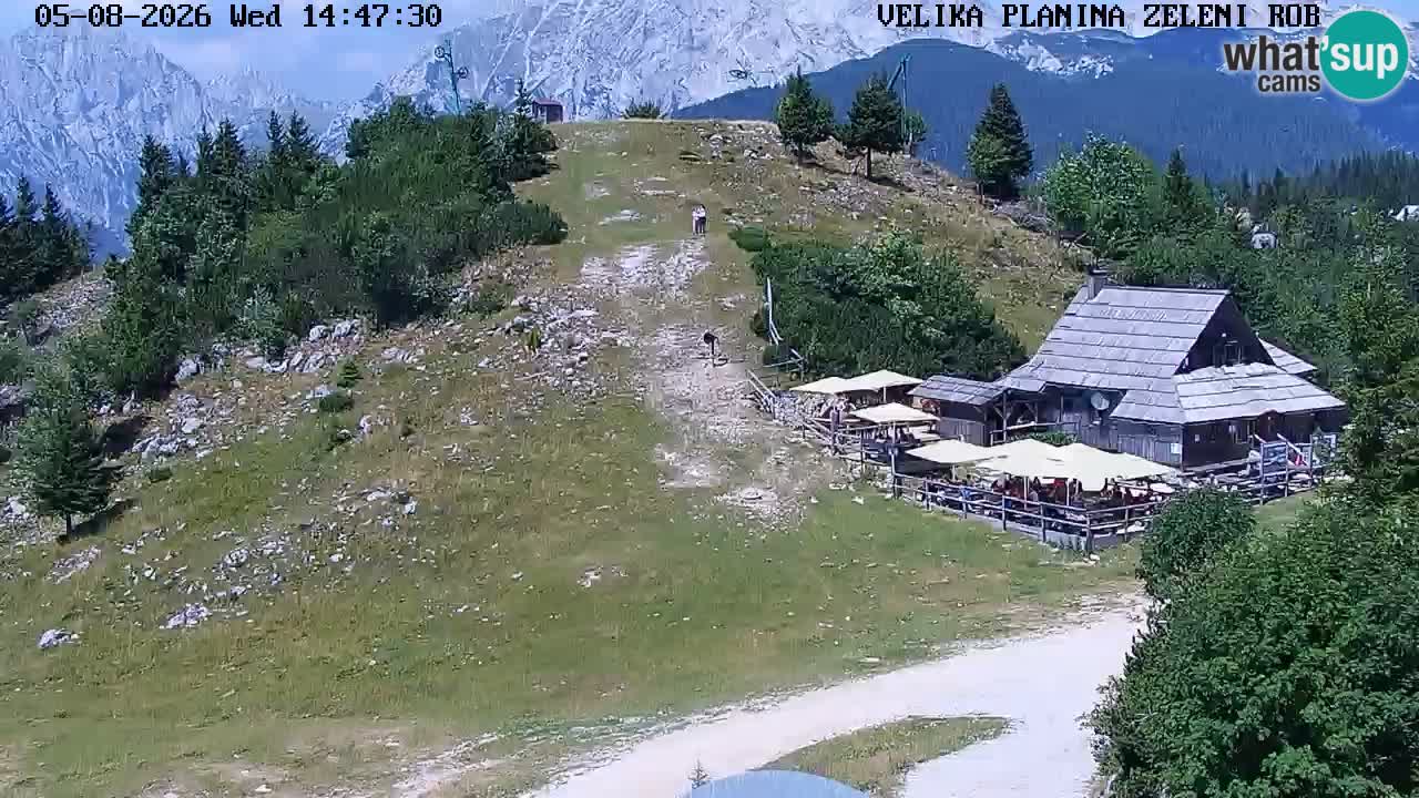 Zeleni Rob | Webcam en vivo Velika Planina