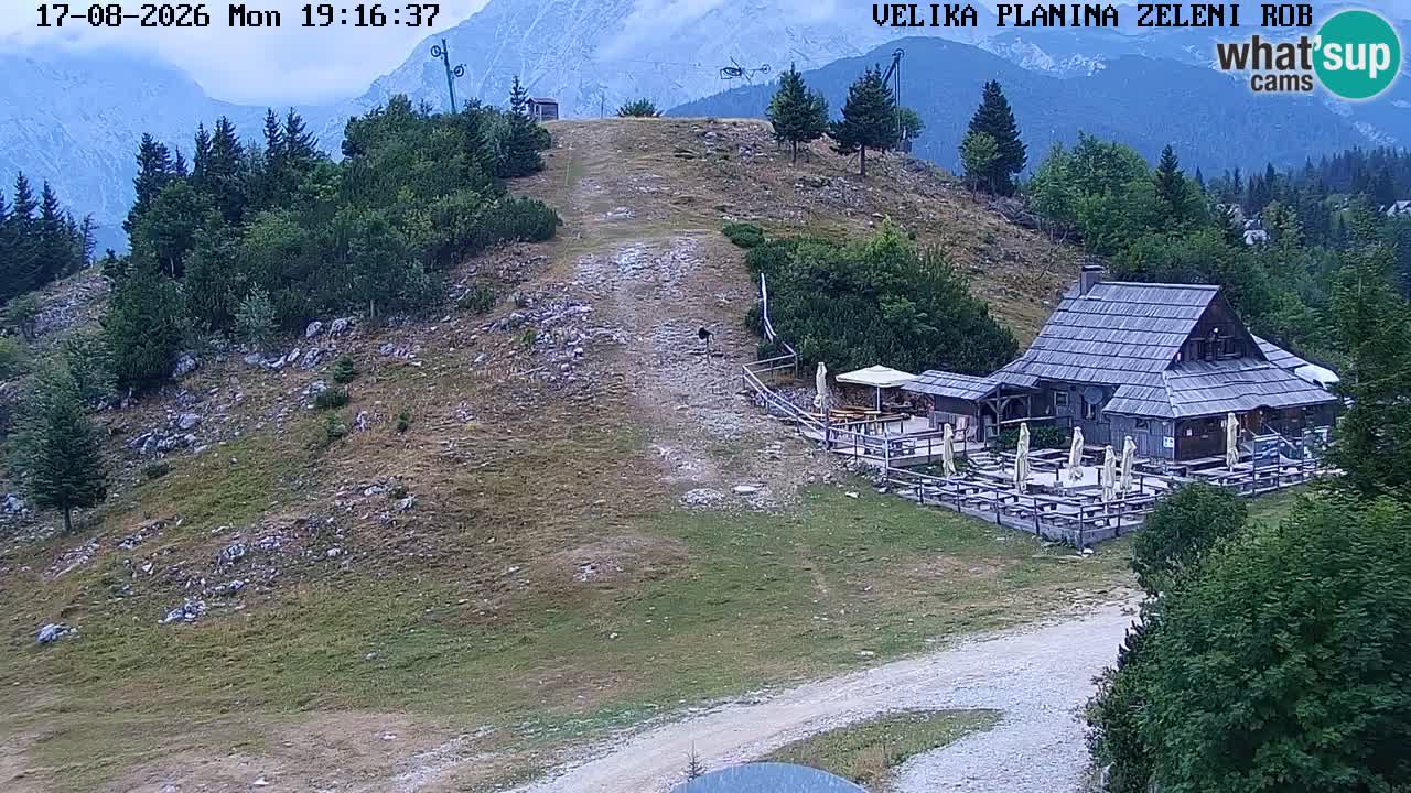 Zeleni Rob – kamera v živo | Velika Planina