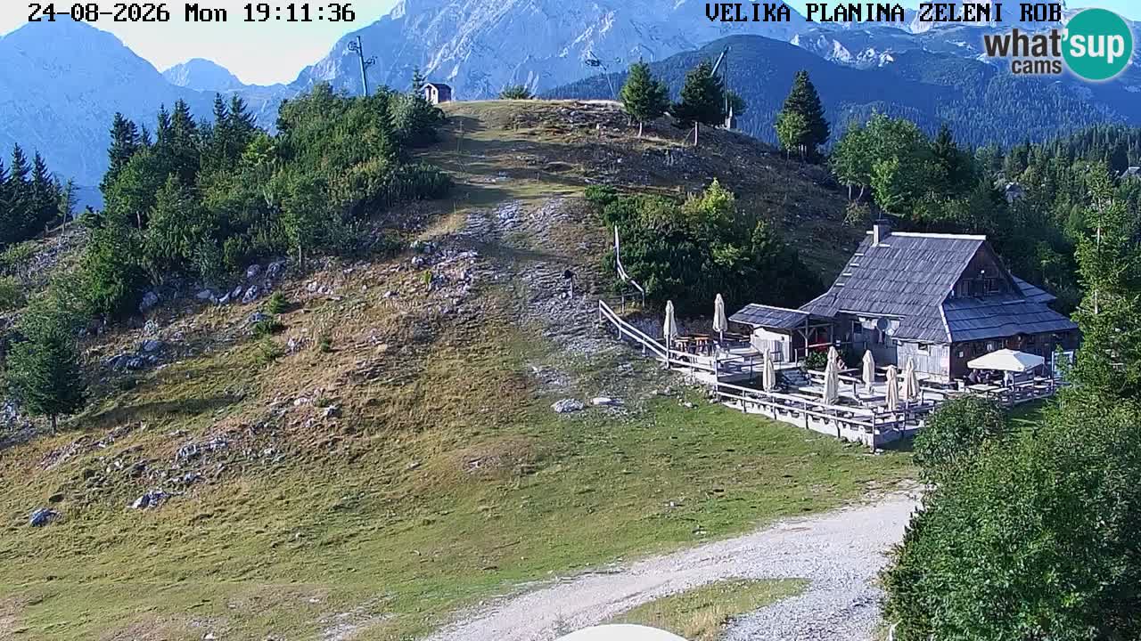 Zeleni Rob | Webcam en vivo Velika Planina