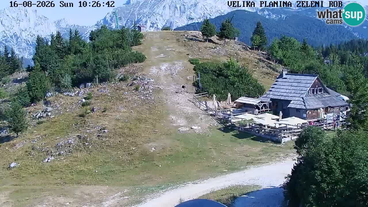 Zeleni Rob | Webcam en vivo Velika Planina