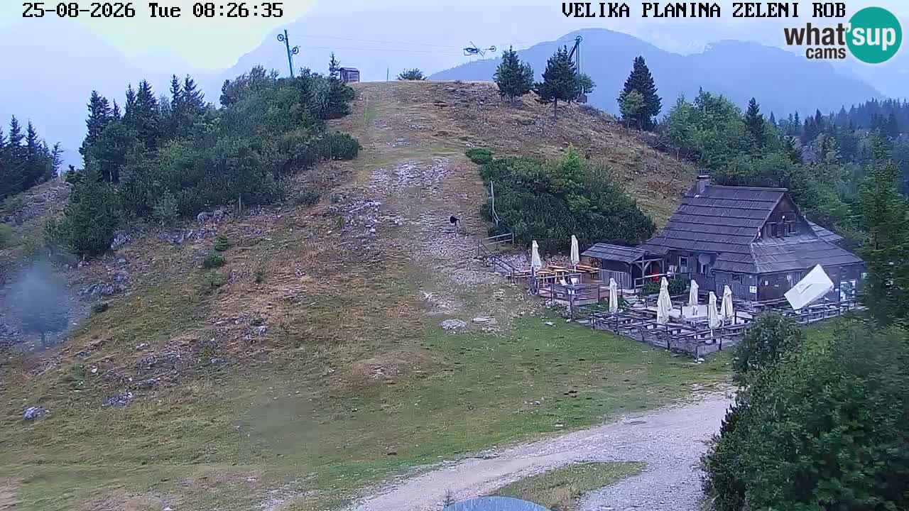Zeleni Rob | Webcam en vivo Velika Planina