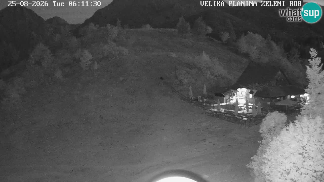 Zeleni Rob | Webcam en vivo Velika Planina