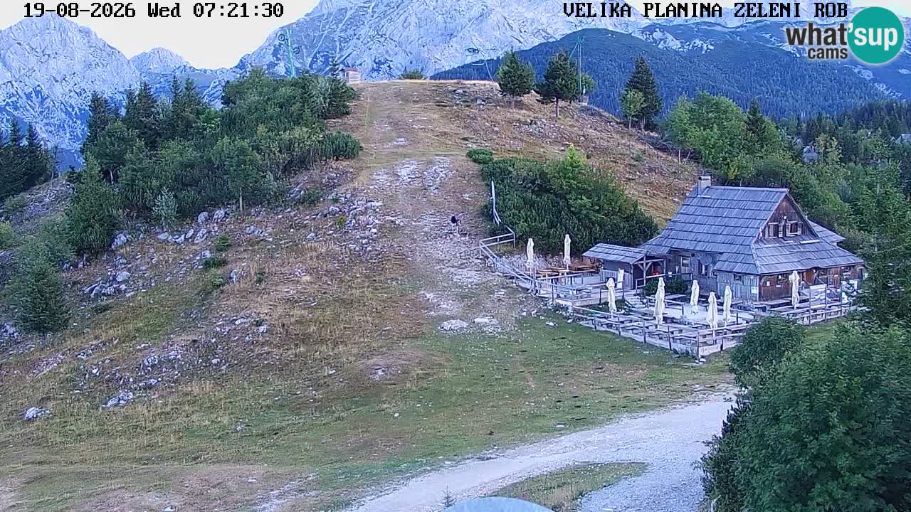 Zeleni Rob – kamera v živo | Velika Planina