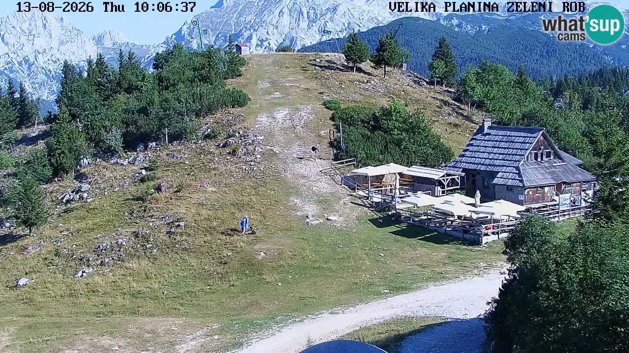 Zeleni Rob | Webcam en vivo Velika Planina
