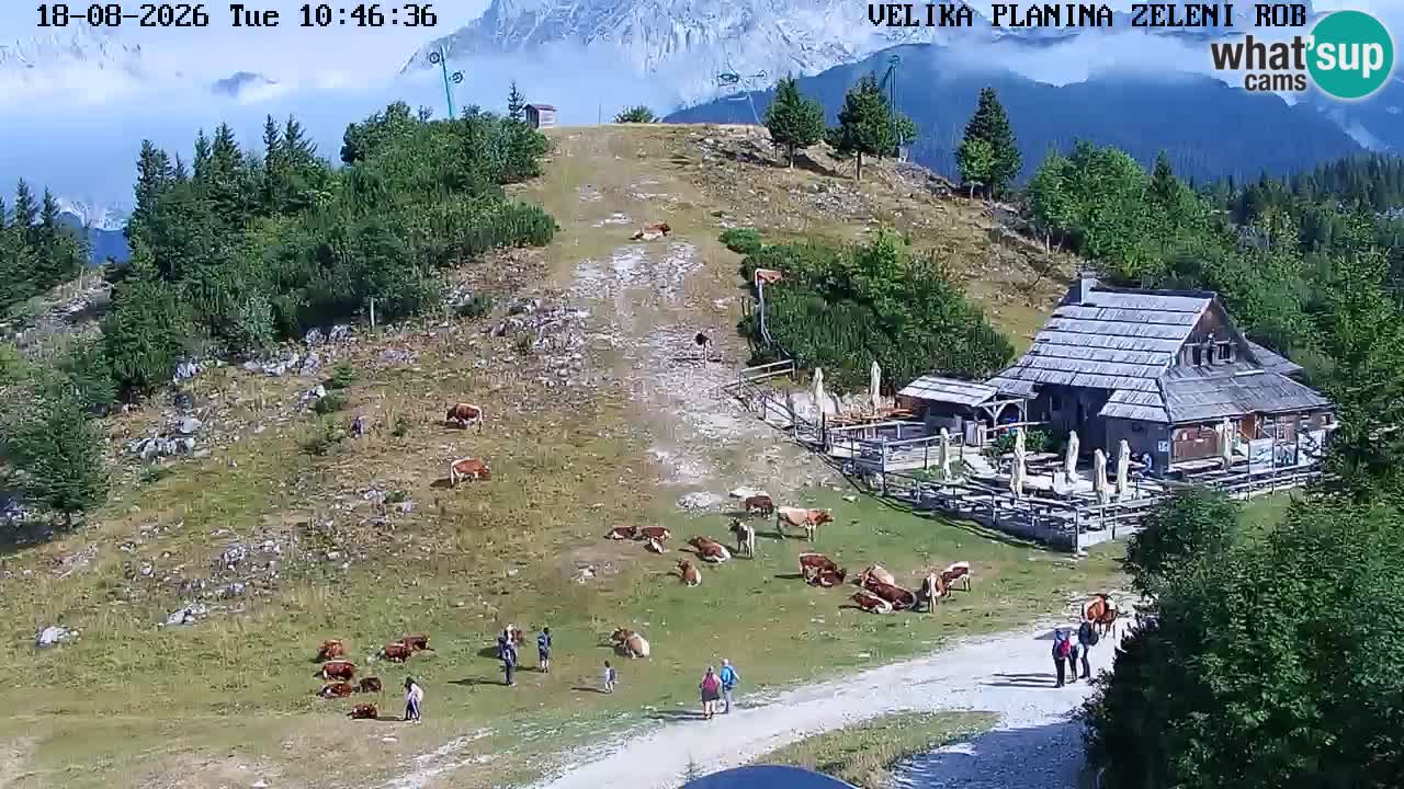 Zeleni Rob – Webcam live | Velika Planina