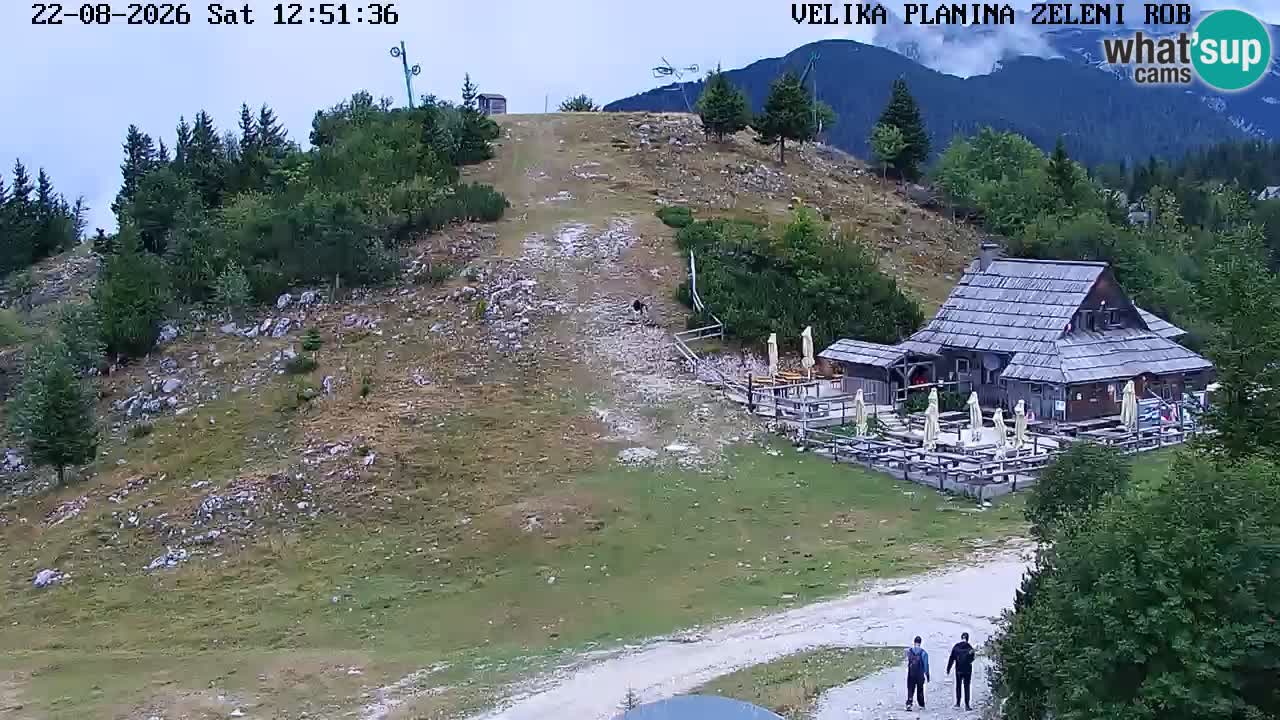 Zeleni Rob | Webcam en vivo Velika Planina