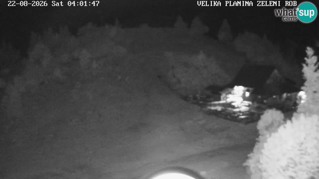 Zeleni Rob – kamera v živo | Velika Planina