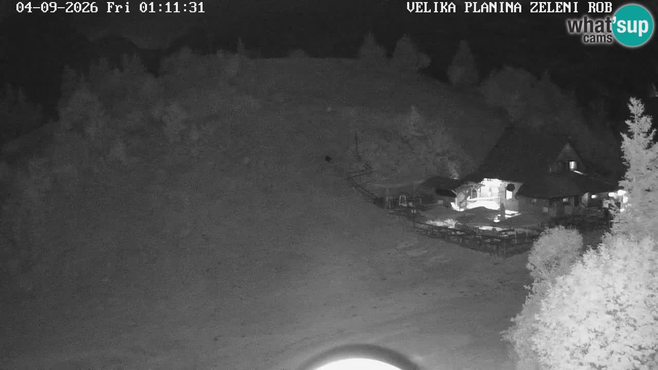 Zeleni Rob | Webcam en vivo Velika Planina