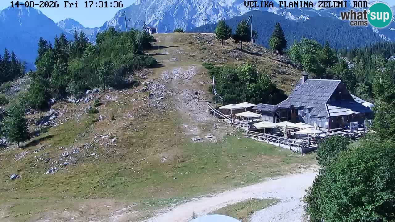Zeleni Rob | Webcam en vivo Velika Planina