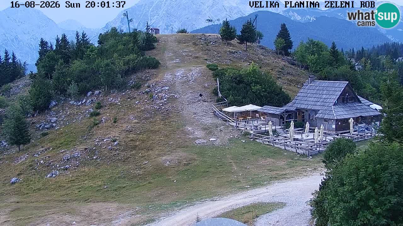 Zeleni Rob | Webcam en vivo Velika Planina