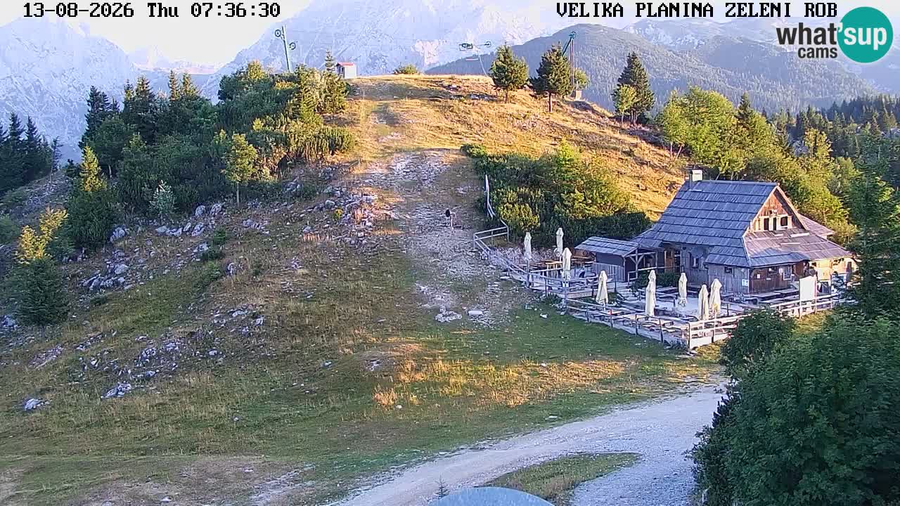 Zeleni Rob – kamera v živo | Velika Planina