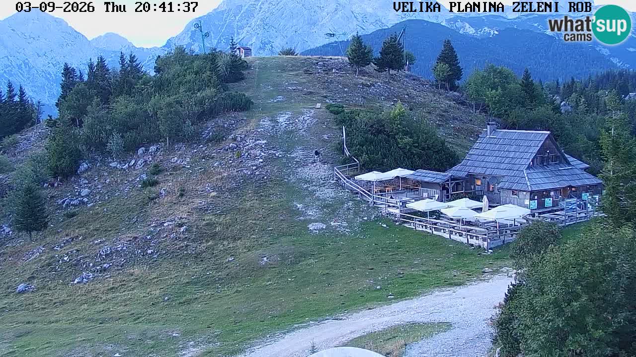 Zeleni Rob | Webcam en vivo Velika Planina