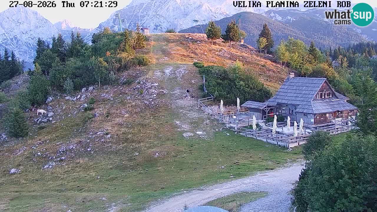 Zeleni Rob | Web kamera Velika Planina