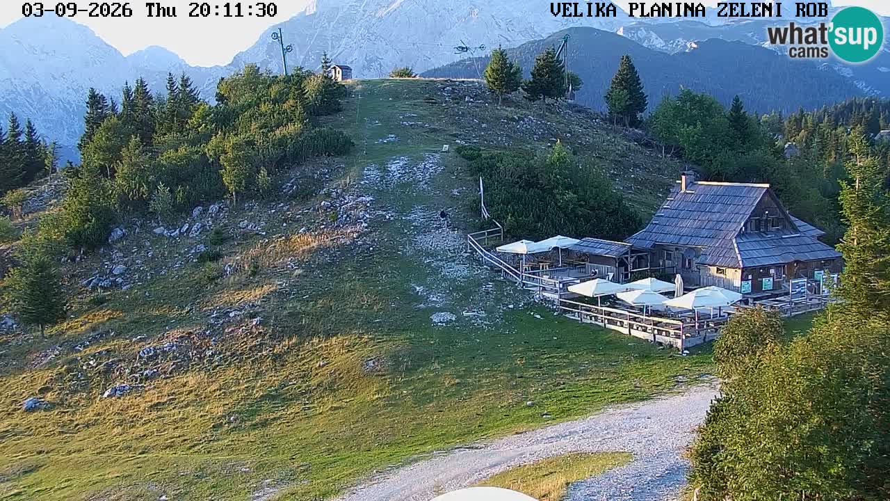 Zeleni Rob | Webcam en vivo Velika Planina