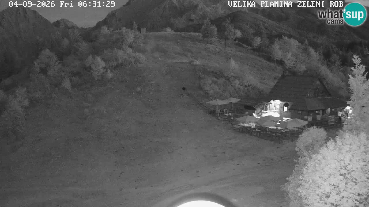 Zeleni Rob | Webcam en vivo Velika Planina