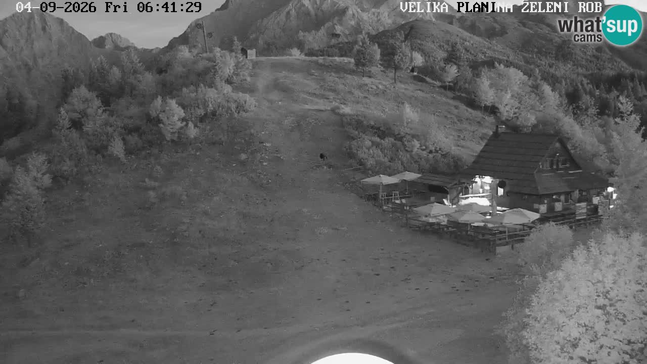 Zeleni Rob | Webcam en vivo Velika Planina