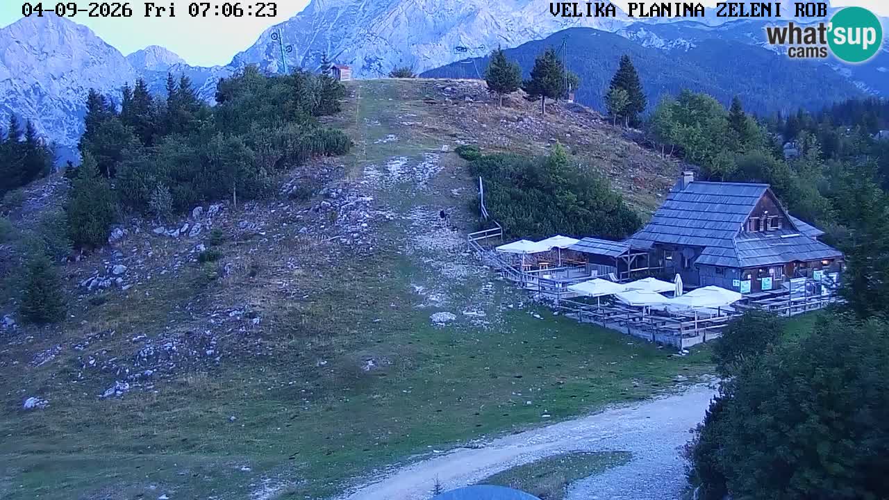 Zeleni Rob | Webcam en vivo Velika Planina