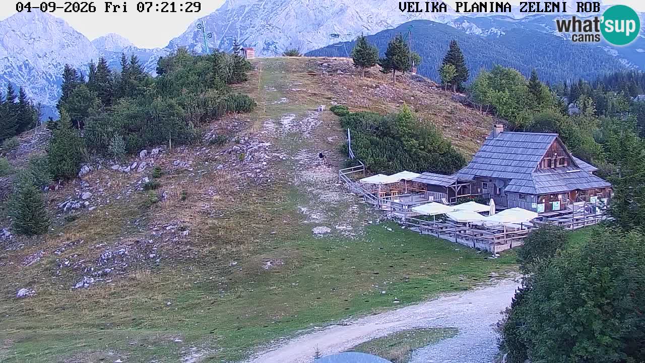 Zeleni Rob – kamera v živo | Velika Planina