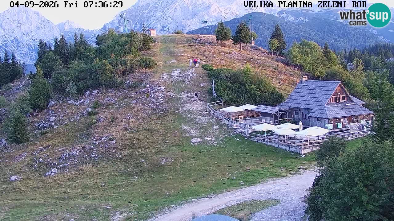 Zeleni Rob | Webcam en vivo Velika Planina