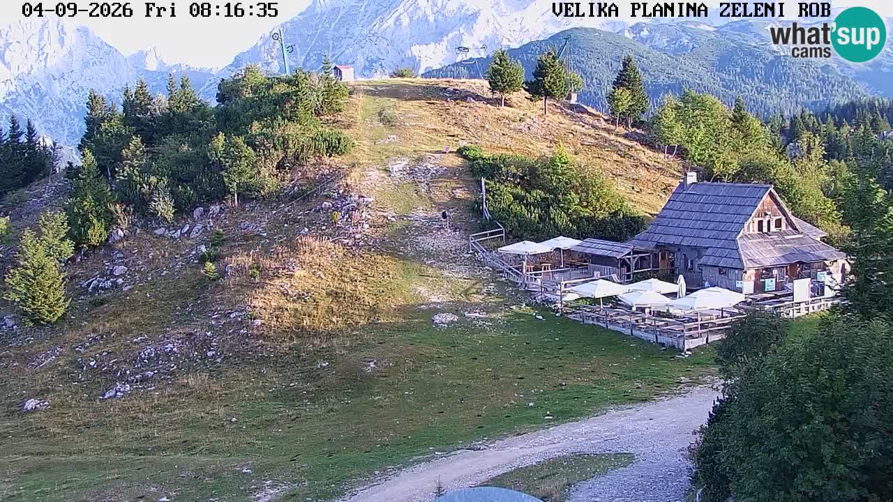 Zeleni Rob – kamera v živo | Velika Planina