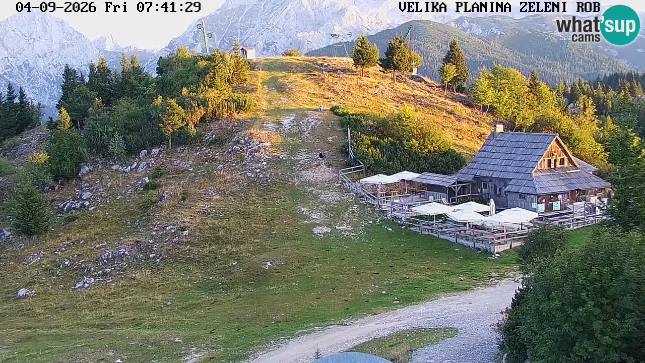 Zeleni Rob | Web kamera Velika Planina