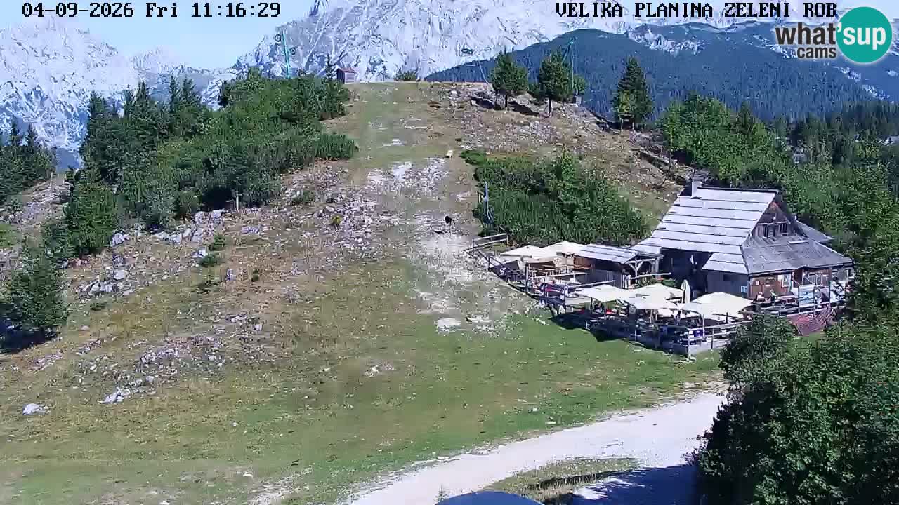 Zeleni Rob – kamera v živo | Velika Planina
