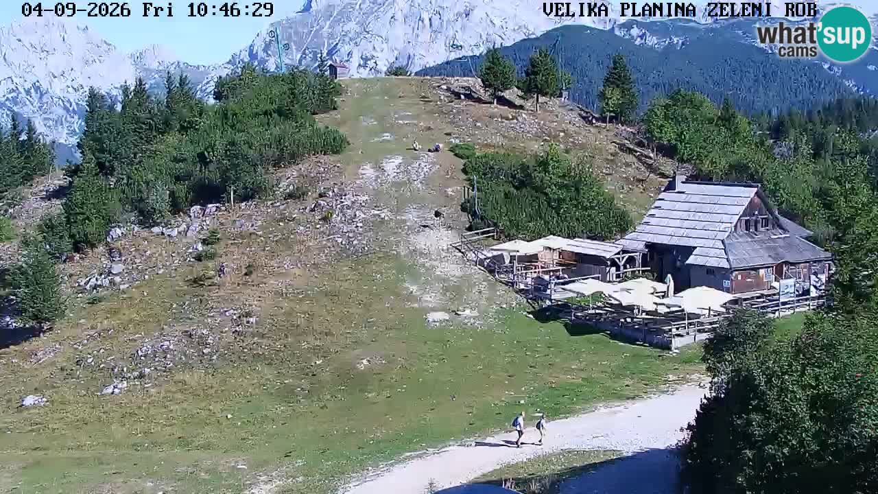 Zeleni Rob | Webcam en vivo Velika Planina