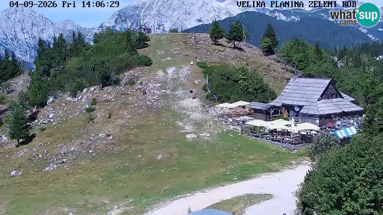 Zeleni Rob – kamera v živo | Velika Planina
