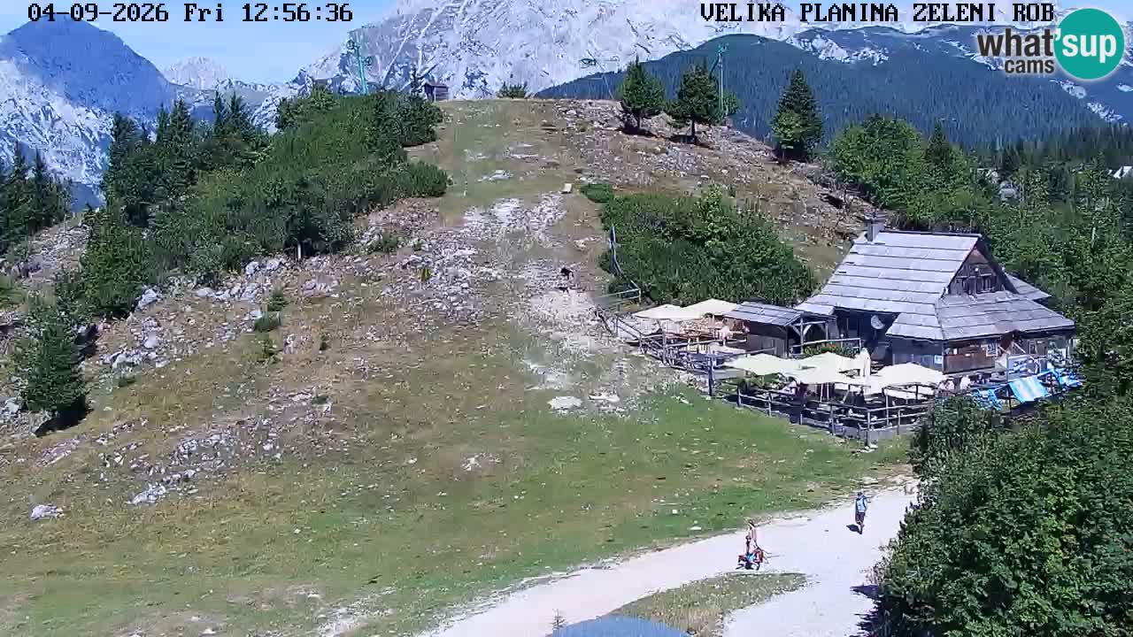 Zeleni Rob – kamera v živo | Velika Planina