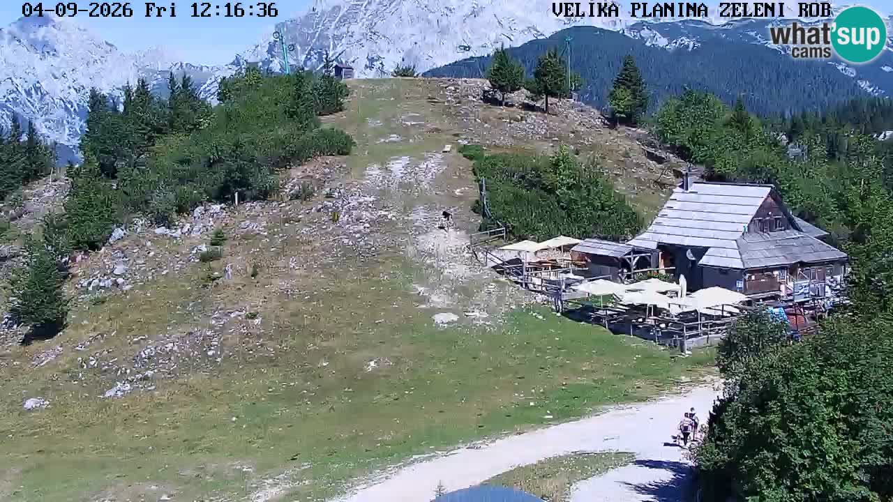Zeleni Rob – kamera v živo | Velika Planina