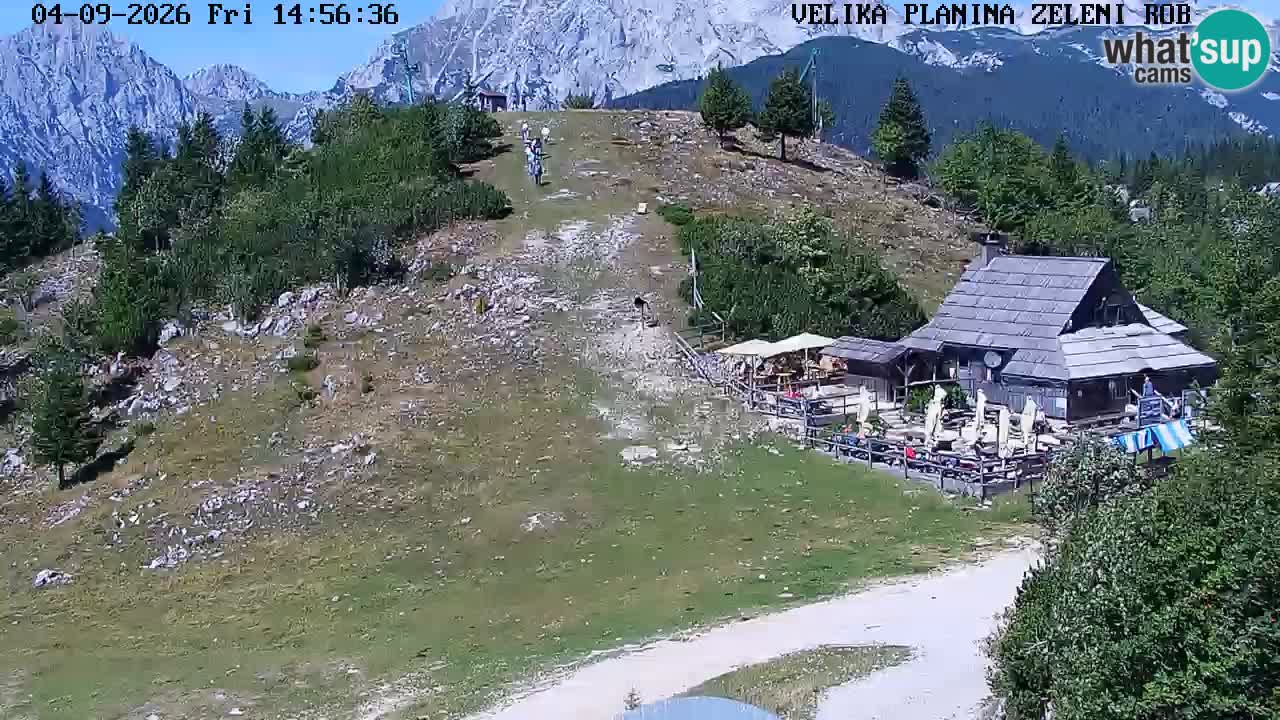 Zeleni Rob – kamera v živo | Velika Planina