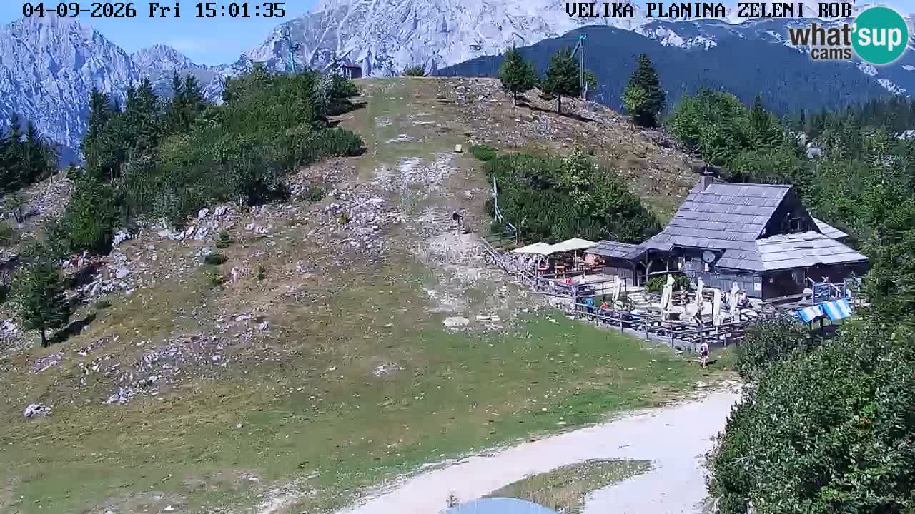 Zeleni Rob – kamera v živo | Velika Planina