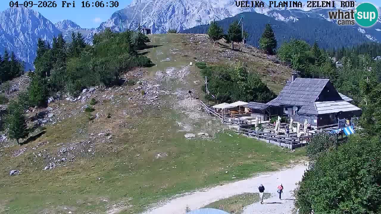 Zeleni Rob – kamera v živo | Velika Planina